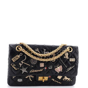 Chanel 225 Lucky Charms Reissue 2.55 Flap Bag Quilted Aged Calfskin